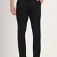 Black Solid Slim Fit Casual Trouser | Greenfibre