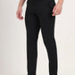 Black Solid Slim Fit Casual Trouser | Greenfibre