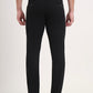 Black Solid Slim Fit Casual Trouser | Greenfibre