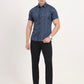 Black Solid Slim Fit Casual Trouser | Greenfibre