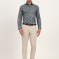 Green Printed Slim Fit Party Wear Shirt | Greenfibre