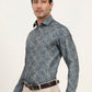 Green Printed Slim Fit Party Wear Shirt | Greenfibre
