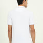 White Solid Slim Fit Polo T-Shirt | Greenfibre