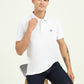 White Solid Slim Fit Polo T-Shirt | Greenfibre