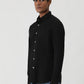 Black Solid Slim Fit Casual Shirt | Greenfibre