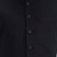 Black Solid Regular Fit Waistcoat  | Greenfibre