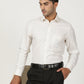 Cream Checked Slim Fit Formal Shirt | Greenfibre