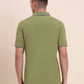 Green Solid Slim Fit Polo T-Shirt | Greenfibre