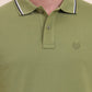 Green Solid Slim Fit Polo T-Shirt | Greenfibre