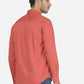 Rust Printed Slim Fit Casual Shirt | Greenfibre