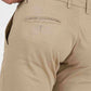 Beige Solid Super Slim Fit Casual Trouser | Greenfibre