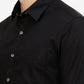 Black Solid Slim Fit Casual Shirt | Greenfibre