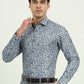 Grenish Blue Solid Slim Fit Party Wear Shirt | Greenfibre