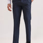 Blue Solid Slim Fit Formal Trouser | Greenfibre