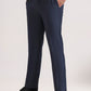 Blue Solid Slim Fit Formal Trouser | Greenfibre