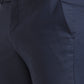 Blue Solid Slim Fit Formal Trouser | Greenfibre