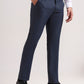 Blue Solid Slim Fit Formal Trouser | Greenfibre