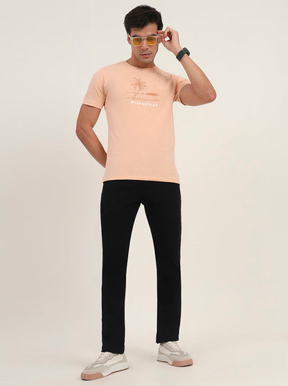 Raw Black Washed Straight Fit Jeans | Greenfibre