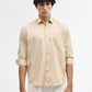 Beige Solid Smart Fit Semi Casual Shirt | Greenfibre