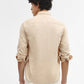Beige Solid Smart Fit Semi Casual Shirt | Greenfibre