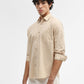 Beige Solid Smart Fit Semi Casual Shirt | Greenfibre