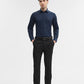 Black Solid Slim Fit Formal Trouser | Greenfibre