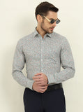 Multicolor Printed Slim Fit Formal Shirt | JadeBlue Youth