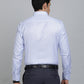 Sky Blue Checked Slim Fit Formal Shirt | Greenfibre