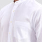 White Solid Slim Fit Casual Shirt | Greenfibre