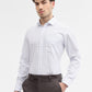 White & Blue Checked Regular Fit Formal Shirt | Greenfibre