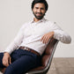Grey Printed Slim Fit Formal Shirt | JadeBlue Youth
