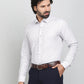 Grey Printed Slim Fit Formal Shirt | JadeBlue Youth