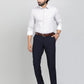 Grey Printed Slim Fit Formal Shirt | JadeBlue Youth