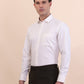 Cream Solid Slim Fit Formal Shirt | Greenfibre