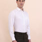 Cream Solid Slim Fit Formal Shirt | Greenfibre