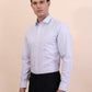 Grey Checked Regular Fit Formal Shirt | Greenfibre