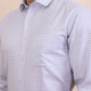 Grey Checked Regular Fit Formal Shirt | Greenfibre