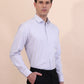 Grey Checked Regular Fit Formal Shirt | Greenfibre