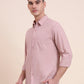 Dark Pink Solid Slim Fit Casual Shirt | Greenfibre