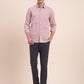 Dark Pink Solid Slim Fit Casual Shirt | Greenfibre