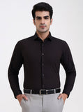 Brown Checked Slim Fit Party Wear Shirt | Greenfibre