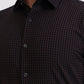 Brown Checked Slim Fit Party Wear Shirt | Greenfibre