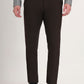 Brown Solid Slim Fit Formal Trouser | Greenfibre