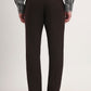 Brown Solid Slim Fit Formal Trouser | Greenfibre