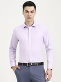 Purple Solid Slim Fit Formal Shirt | Greenfibre