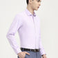 Purple Solid Slim Fit Formal Shirt | Greenfibre