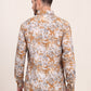 Yellow Printed Slim Fit Casual Shirt | JadeBlue