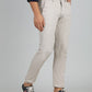 Light Grey Dobby Neo Fit Casual Trouser | Greenfibre