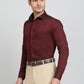 Maroon Checked Slim Fit Party Wear Shirt | Greenfibre