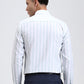 White Striped Slim Fit Formal Shirt | Greenfibre